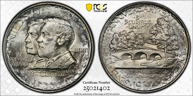 1937 50C Antietam MS68