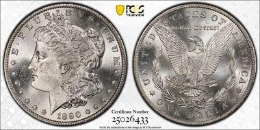 1890-S $1 MS64