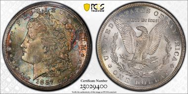 1887-S $1 MS65+
