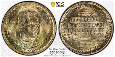 1948-D 50C Booker T. Washington MS67+