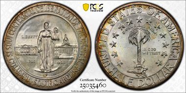 1936-S 50C Columbia MS68