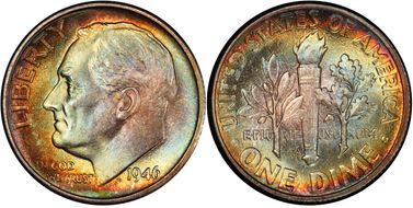 1946-S/S 10C DDR & RPM FS-501 MS67+ FB