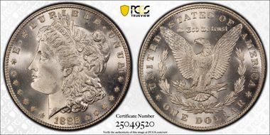 1885 $1 MS67+ 