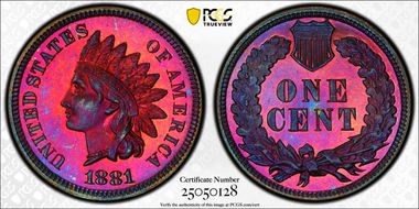 1881 1C PR67RB