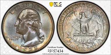 1958-D 25C MS67+