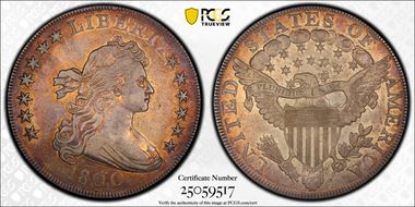 1800 $1 BB-194, Dotted Date XF45