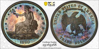 1880 T$1 Trade PR65CAM