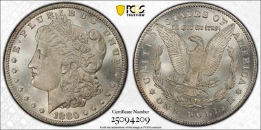 1880/79-CC $1 VAM 4, 80/79, Rev of 78 MS65