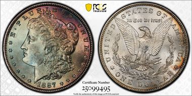 1887 $1 MS64+