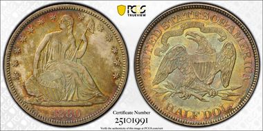 1880 50C MS65