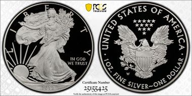 2012-W $1 Silver Eagle First Strike PR70DCAM