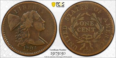 1794 1C Head of 1794 VF30BN