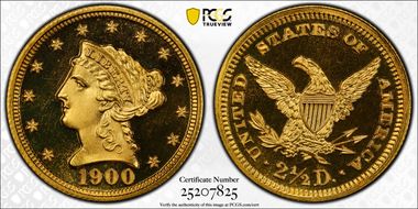 1900 $2.50 PR68DCAM