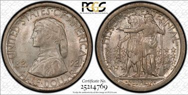 1921 50C Missouri MS65+