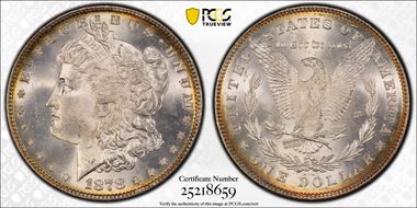 1878 7/8TF $1 Strong MS65
