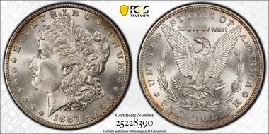 1887 $1 MS66+