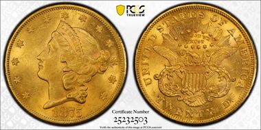 1875-CC $20 MS62