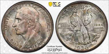 1936-D 50C Boone MS67