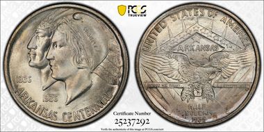 1935-D 50C Arkansas MS67