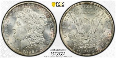 1896-S $1 VAM 5 S/S MS64