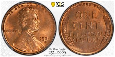 1924-S 1C MS65RD