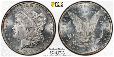 1896-S $1 MS62PL
