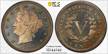 1891 5C PR67+ CAM