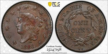 1826 1C N-6 MS63BN