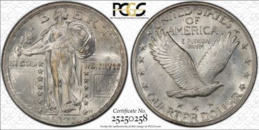 1921 25C MS65+ FH