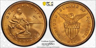 1908-S/S 1C Allen-2.06a, FS-501 MS67RD