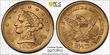 1905 $2.50 MS68