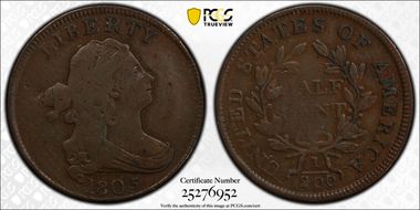 1805 1/2C C-3 VF20BN