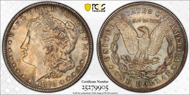 1878 7/8TF $1 Strong, VAM 41, 7/7 MS64