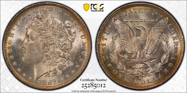 1882-O/S $1 Strong MS64