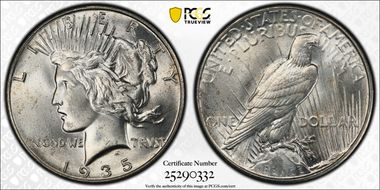 1935 $1 MS66