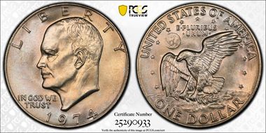 1974 $1 MS66+