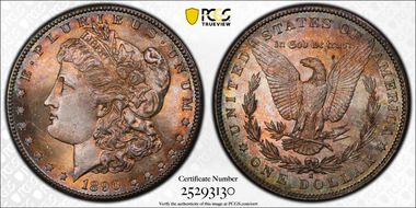 1890-S $1 MS65+