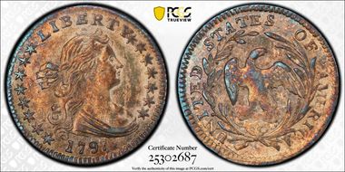 1797 H10C 15 Stars MS63