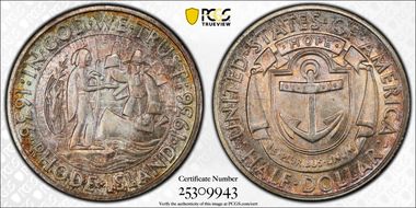 1936-S 50C Rhode Island MS66+