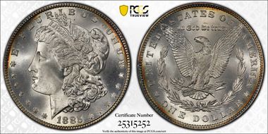 1885 $1 MS67+