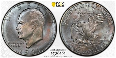 1971 $1 MS66