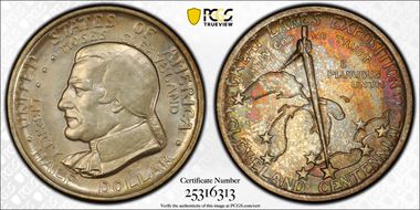 1936 50C Cleveland MS66+