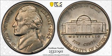 1942-D/D 5C D/Horizontal D MS65FS