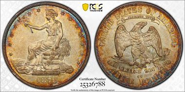 1878-CC T$1 Trade AU58