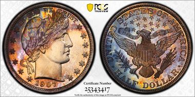 1907 50C PR67+
