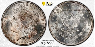 1891-S $1 MS66