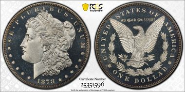 1878 7TF $1 Reverse of 1878 PR64+ CAM