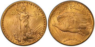 1914-D $20 MS66
