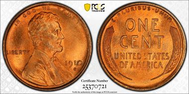1910-S 1C MS67RD