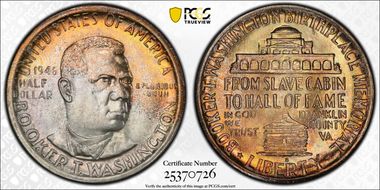 1946-S 50C Booker T. Washington MS67+